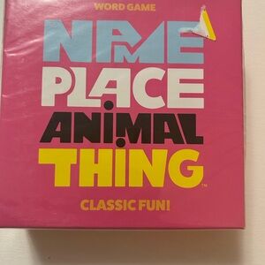 Name Place Animal Thing – Easy Fast Family Fun Word Card Game
